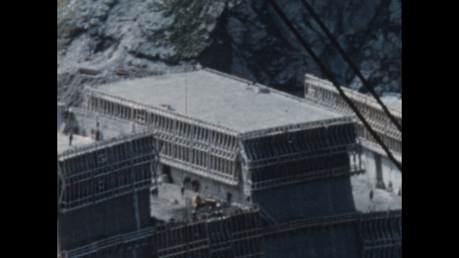 Construction du barrage du Chevril à Tignes